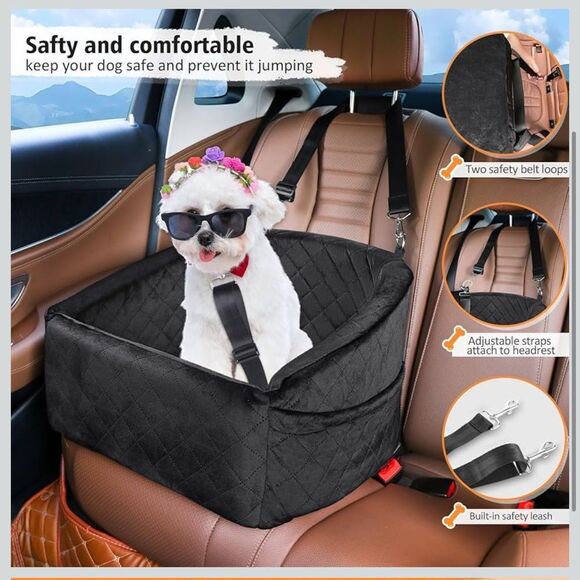 Neezukar dog/pet quilted washable car seat NEW - Picture 3 of 10